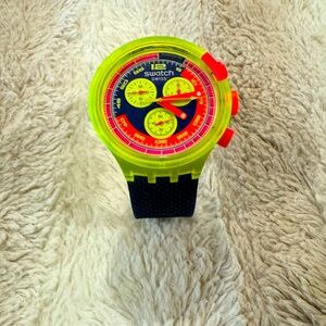 New without tag Swatch watch. Neon colors and hard to find.